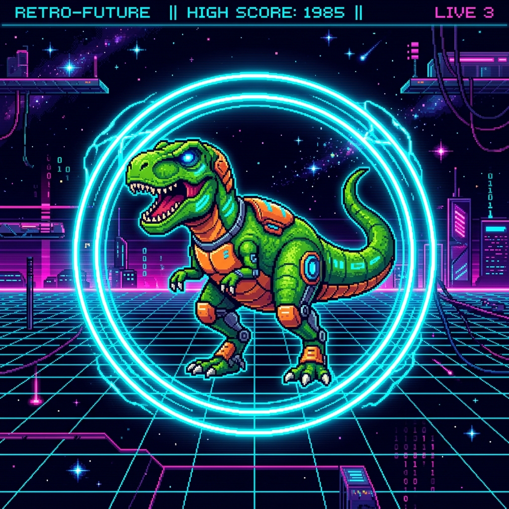 Classic Dino Game Canvas